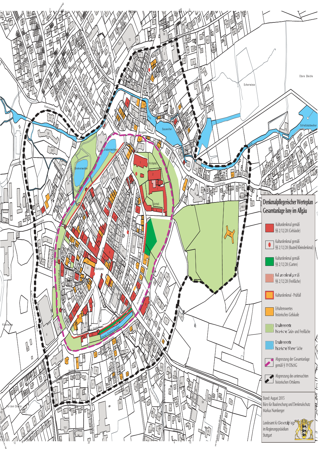 Denkmalpflegerischer Werteplan Gesamtanlage Isny Im Allgäu