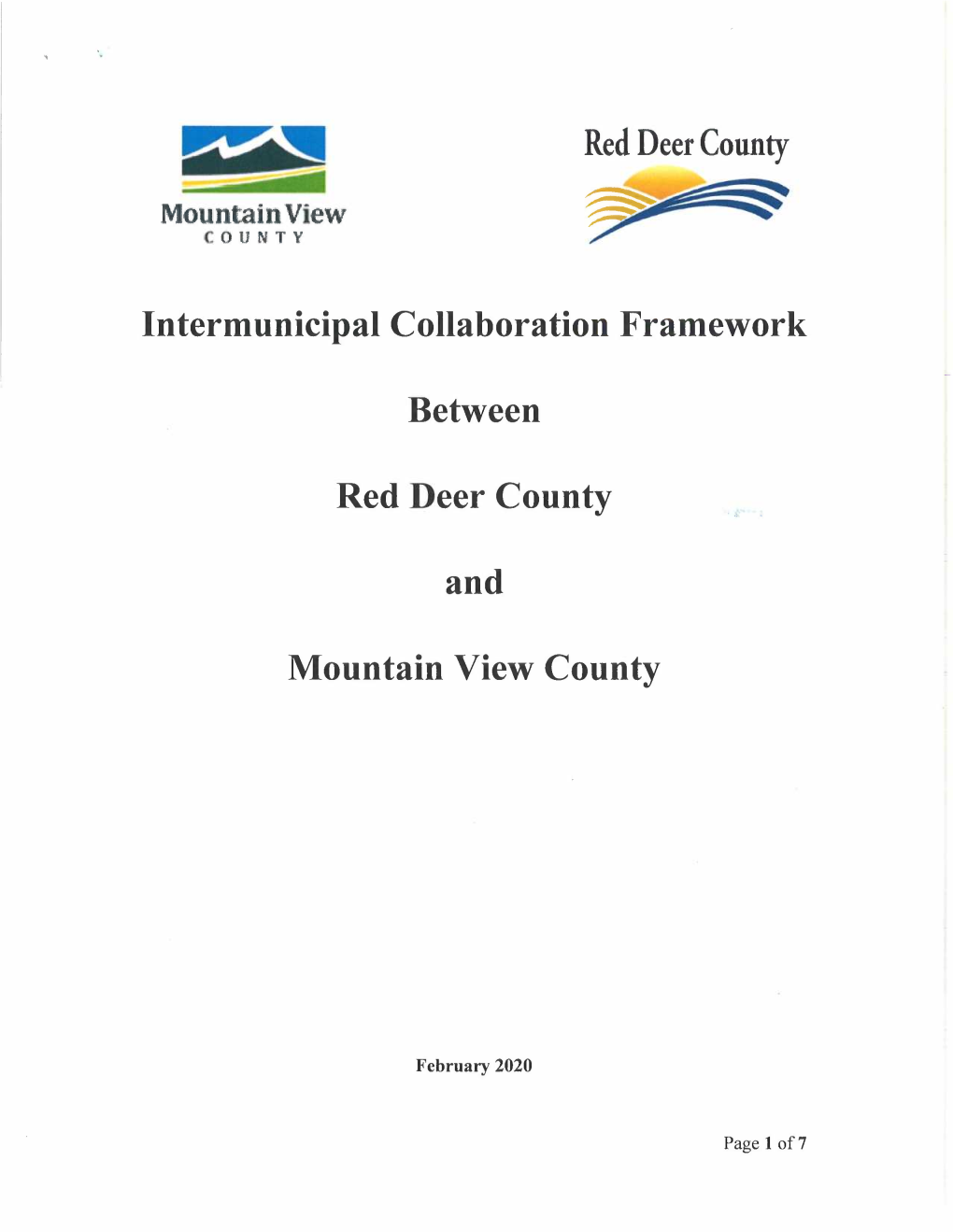 Red Deer County ICF Agreement