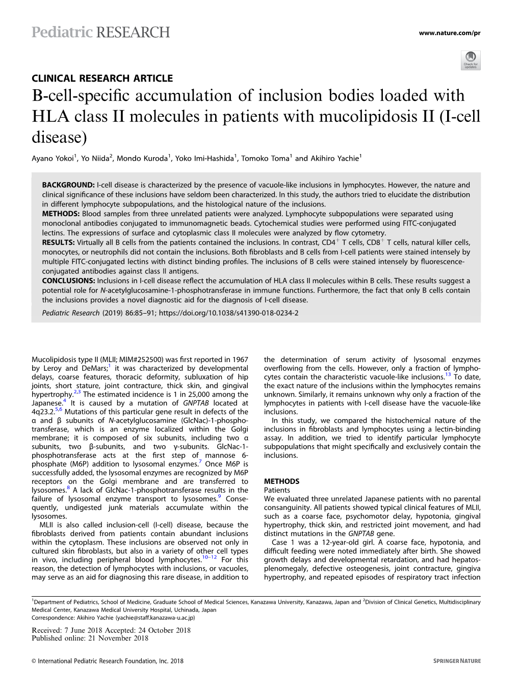 B-Cell-Specific Accumulation of Inclusion Bodies Loaded with HLA