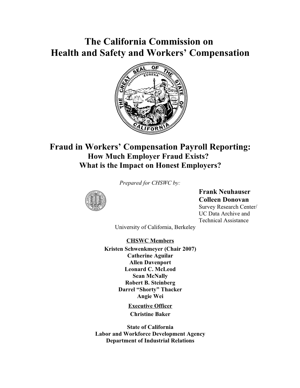 Fraud in Workers Compensation Payroll Reporting