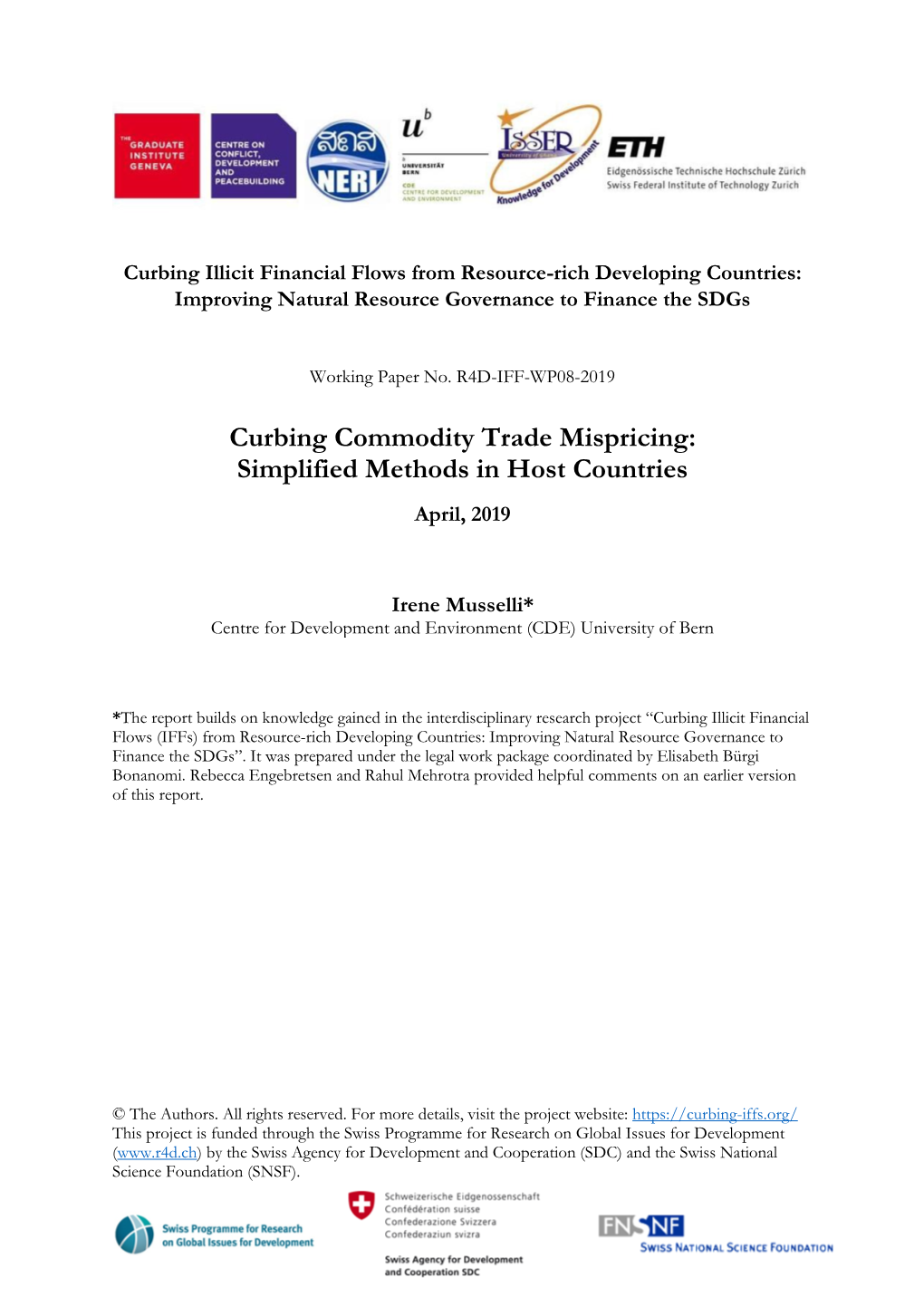 Curbing Commodity Trade Mispricing: Simplified Methods in Host Countries