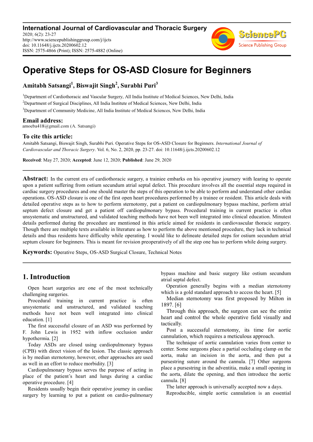 Operative Steps for OS-ASD Closure for Beginners