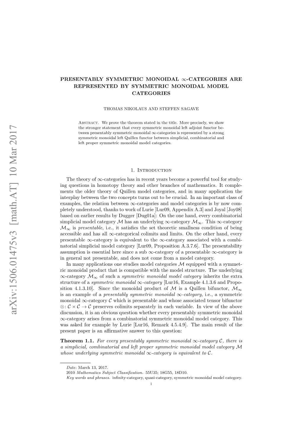 Presentably Symmetric Monoidal Infinity-Categories Are Represented