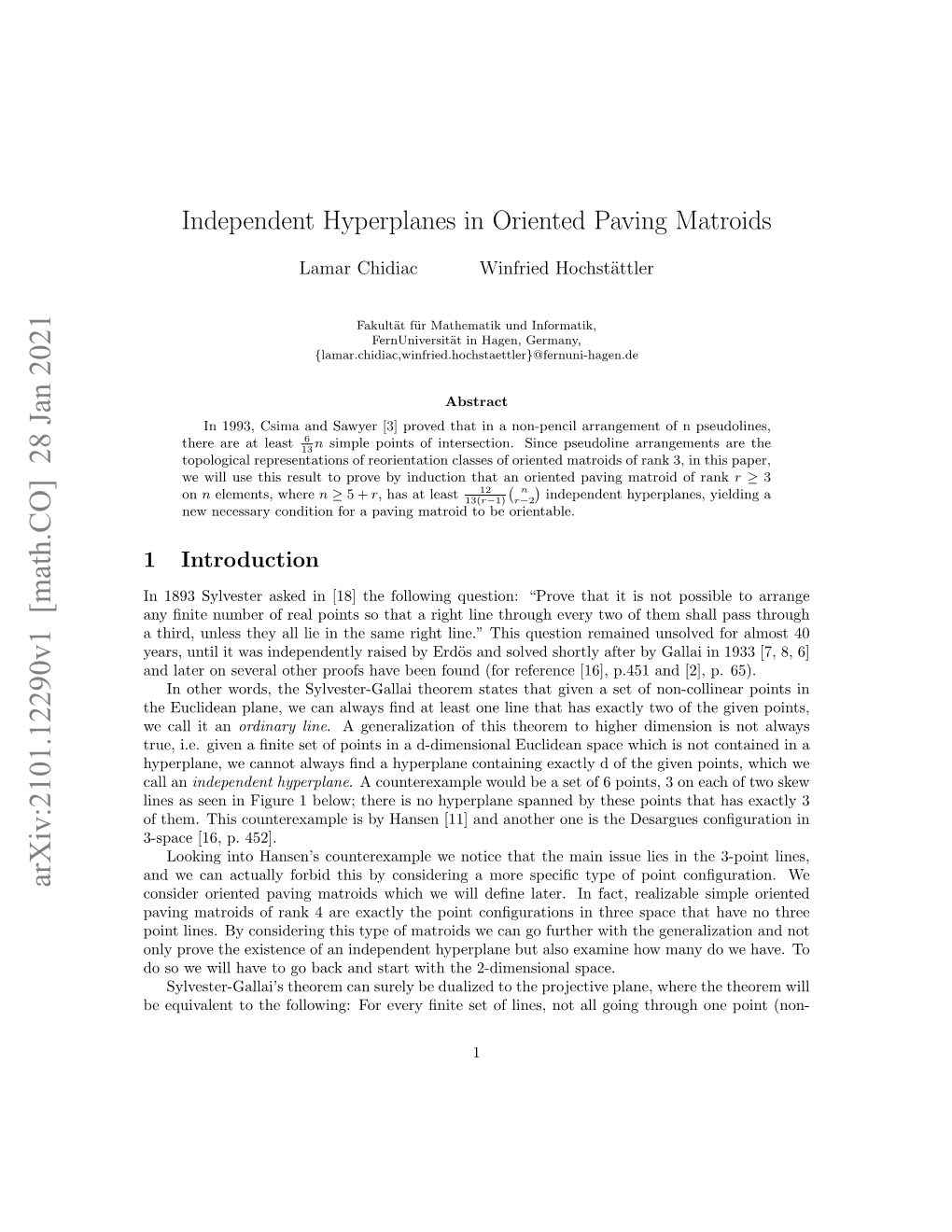 Independent Hyperplanes in Oriented Paving Matroids