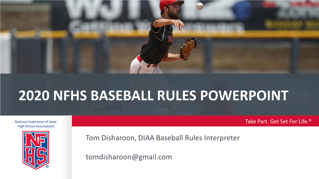 2020 Nfhs Baseball Rules Powerpoint