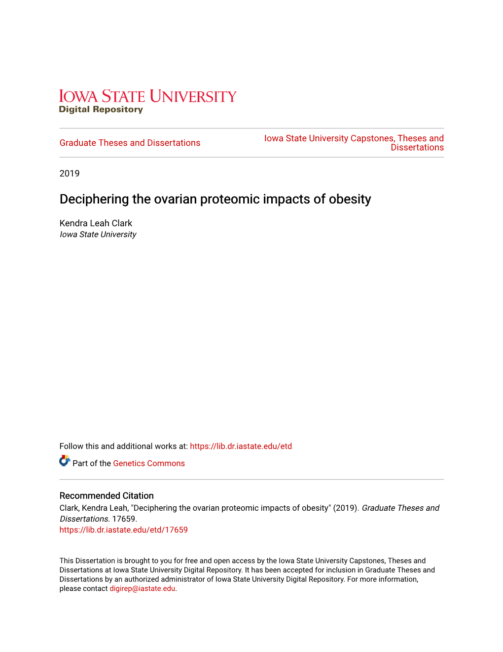 Deciphering the Ovarian Proteomic Impacts of Obesity
