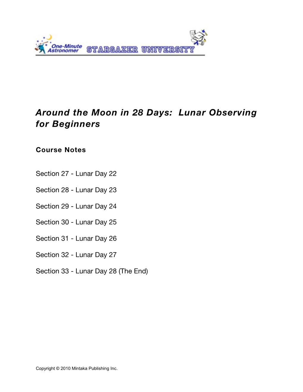 Moon Course Section 27-33 V1.0