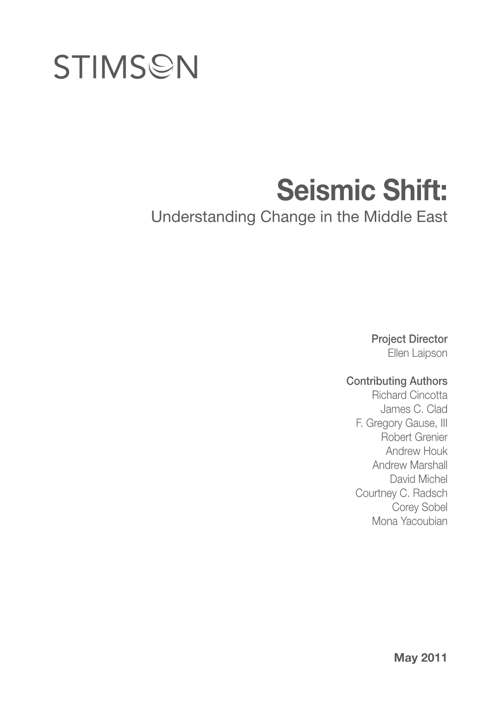 Seismic Shift: Understanding Change in the Middle East