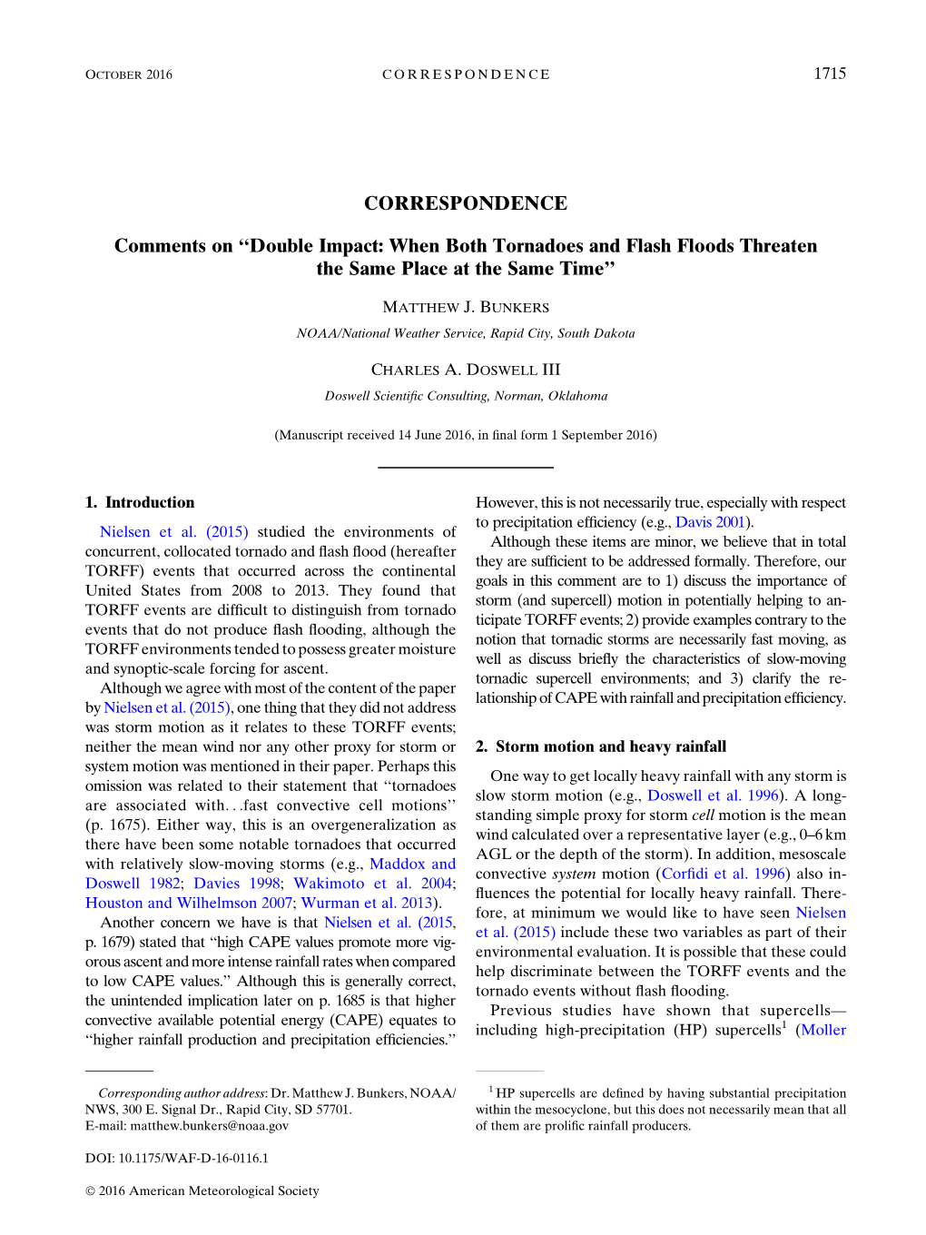 Bunkers, M. J., and C. A. Doswell III, 2016