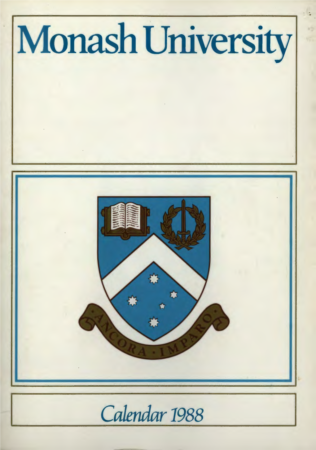 1988 Monash University Calendar Part 1
