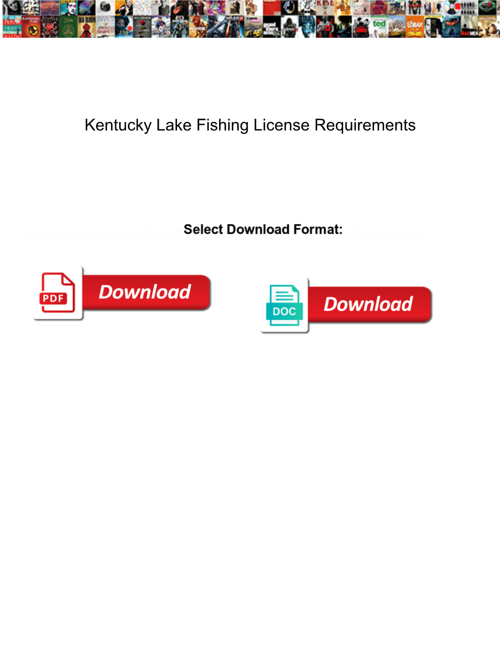 Kentucky Lake Fishing License Requirements