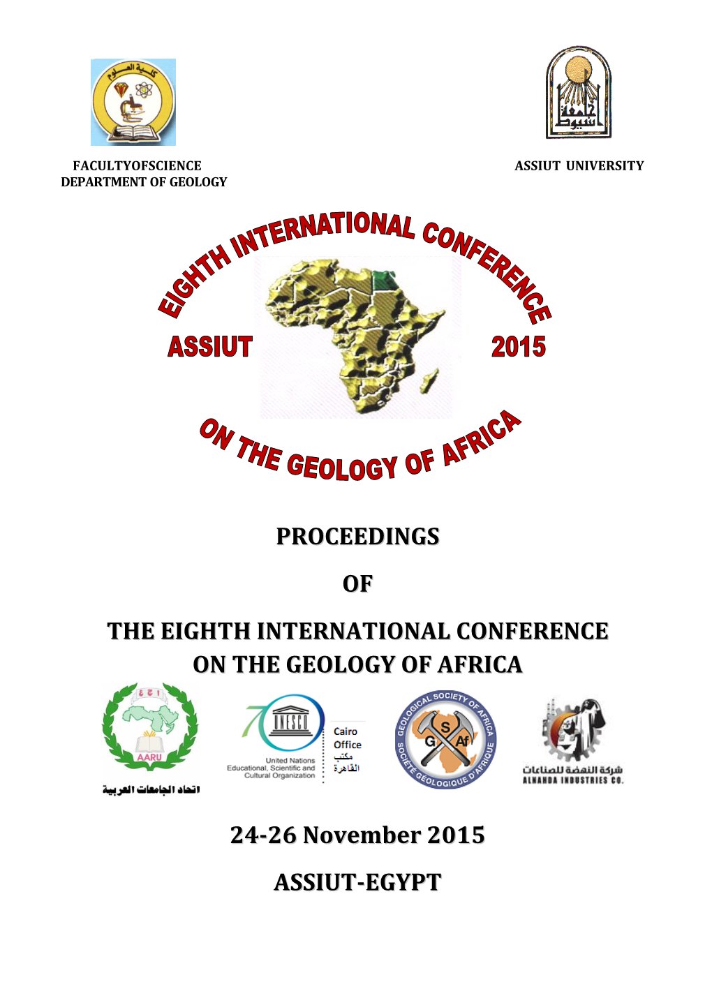 Proceedings of the Eighth International Conference on the Geology of Africa