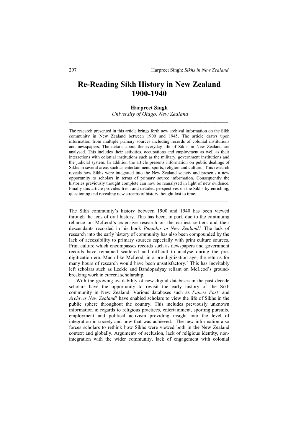 Rereading Sikh History in New Zealand 1900-1914