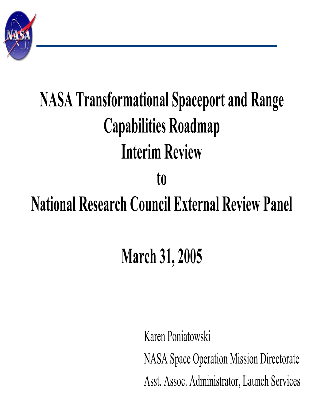 NASA Range Capabilities Roadmap