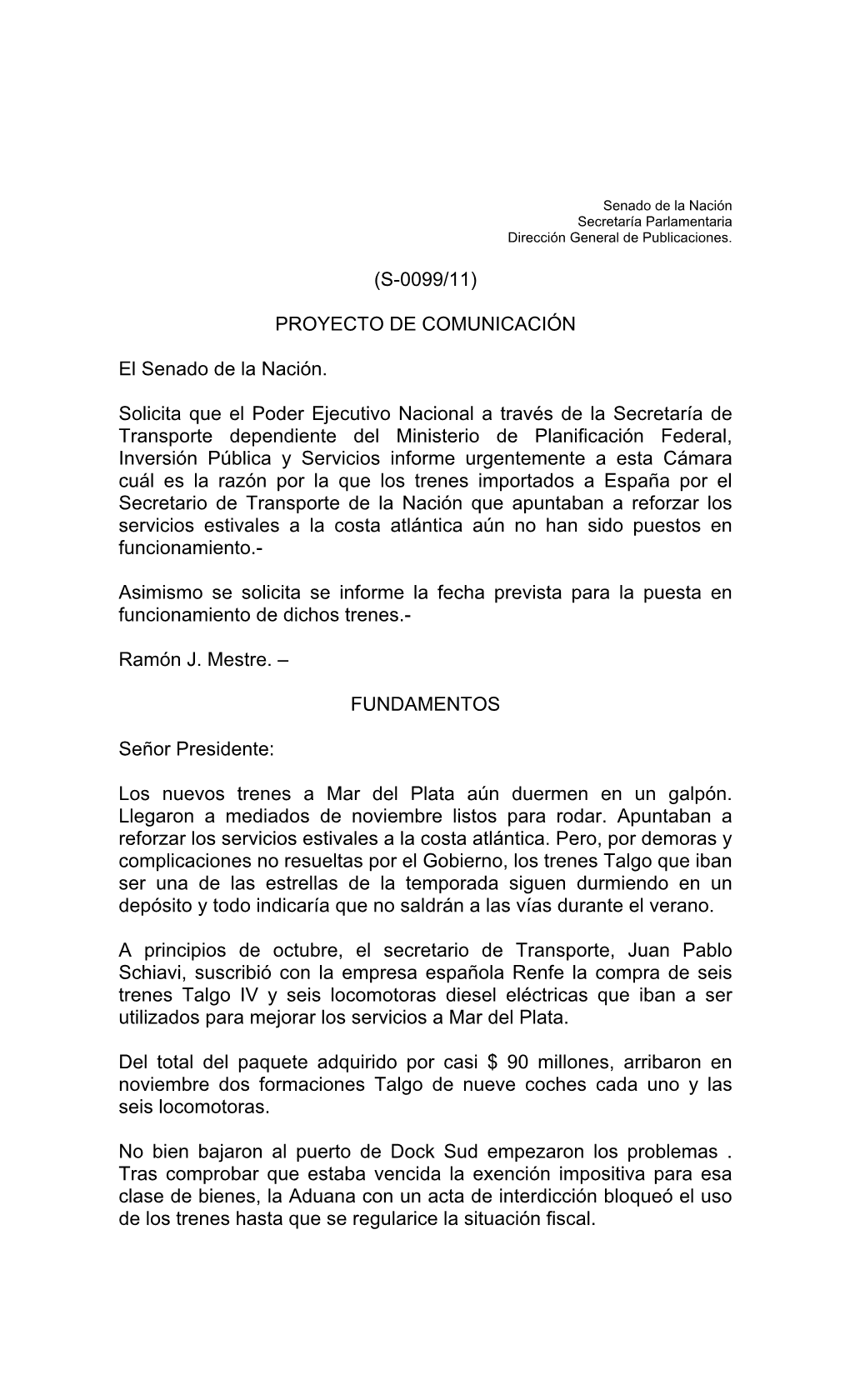 Proyecto De Comunicacin