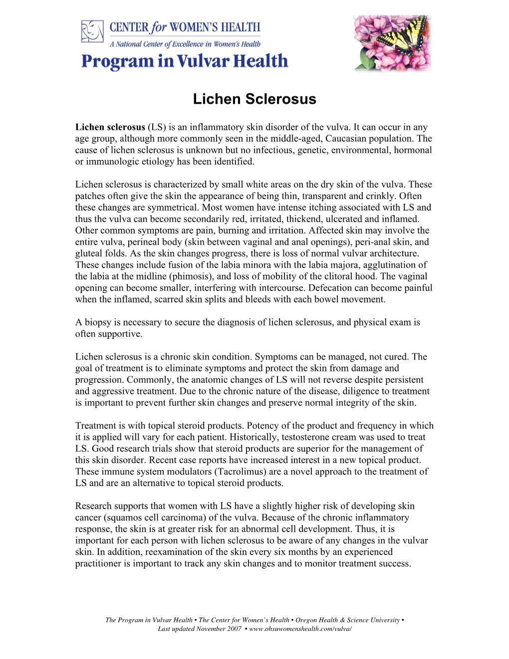 Lichen Sclerosus