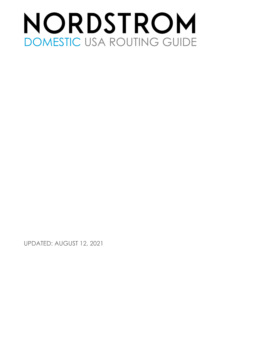 Domestic Usa Routing Guide