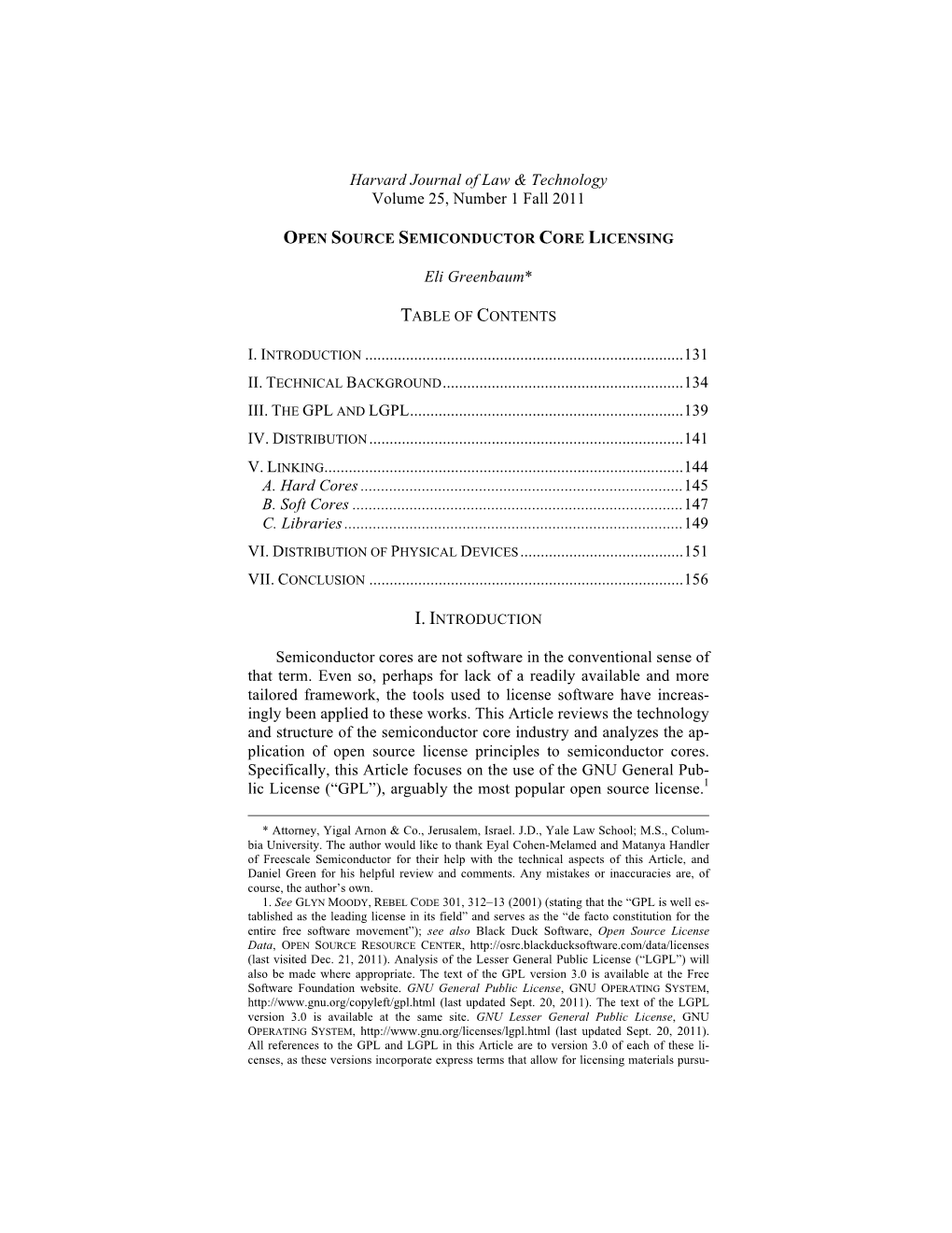 Open Source Semiconductor Core Licensing