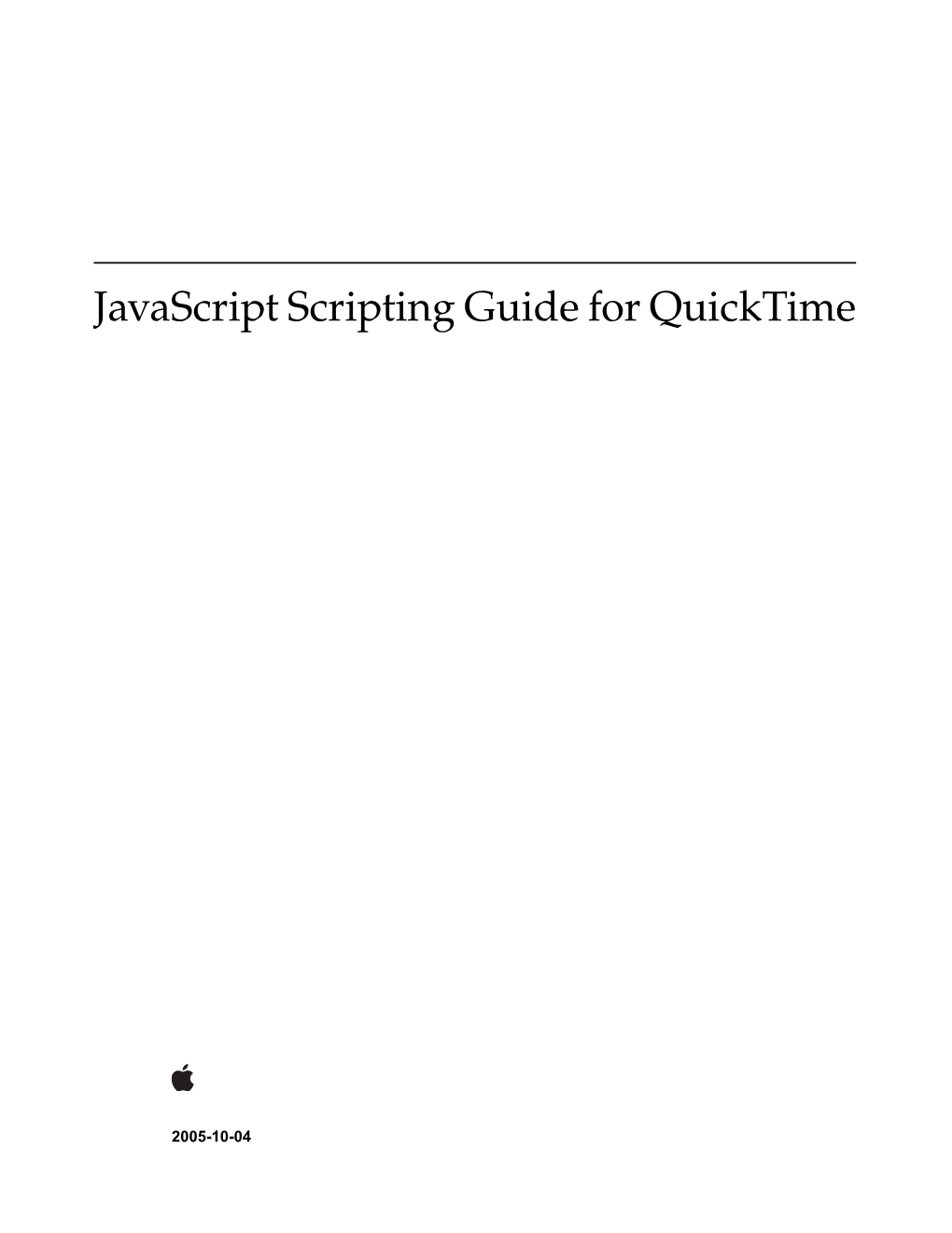 Javascript Scripting Guide for Quicktime