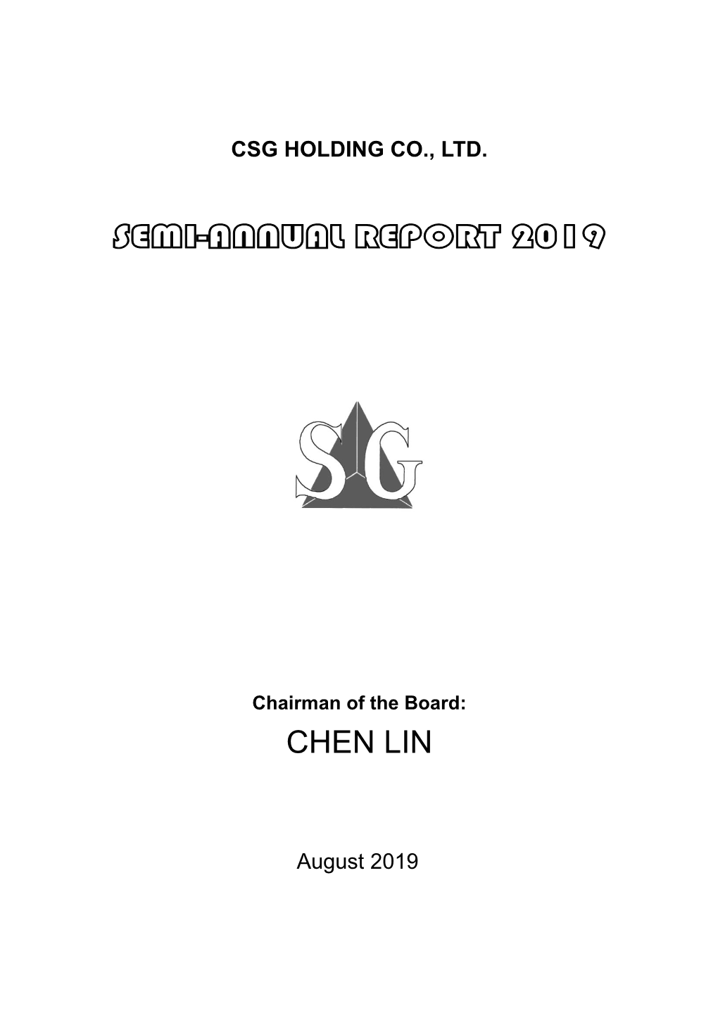 Semi-Annual Report 2019