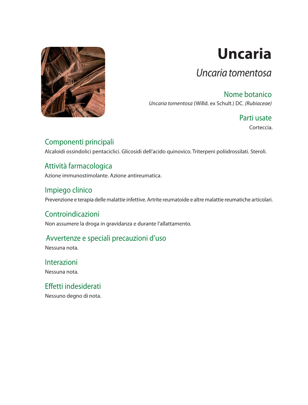 Uncaria Uncaria Tomentosa