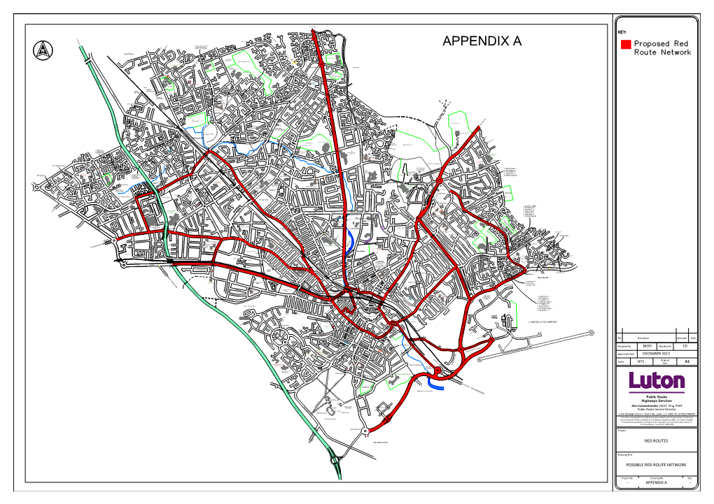 Appendix a Charndon Cl Arbroath Rd Olympic Cl Albury Cl Cresswell Gdns Pinewood Cl N Sworder Cl