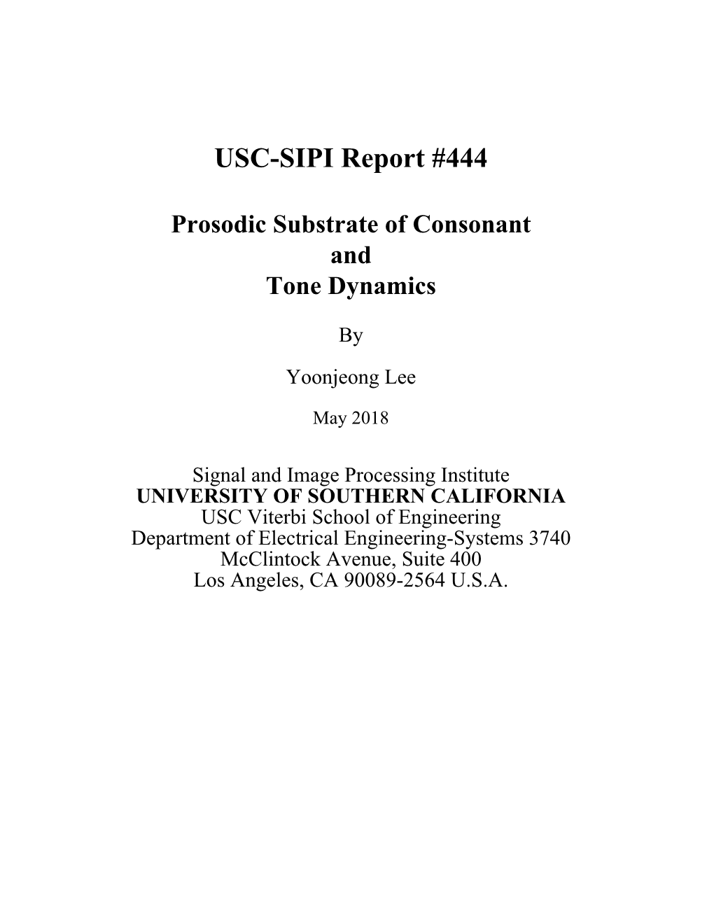 USC-SIPI Report #444