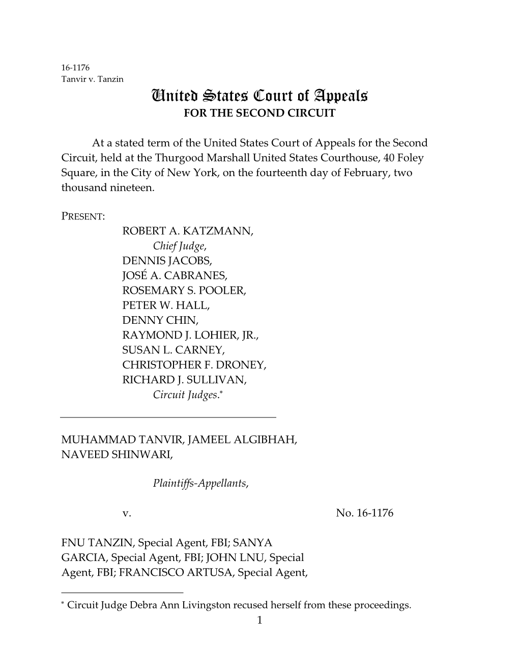 United States Court of Appeals for the SECOND CIRCUIT