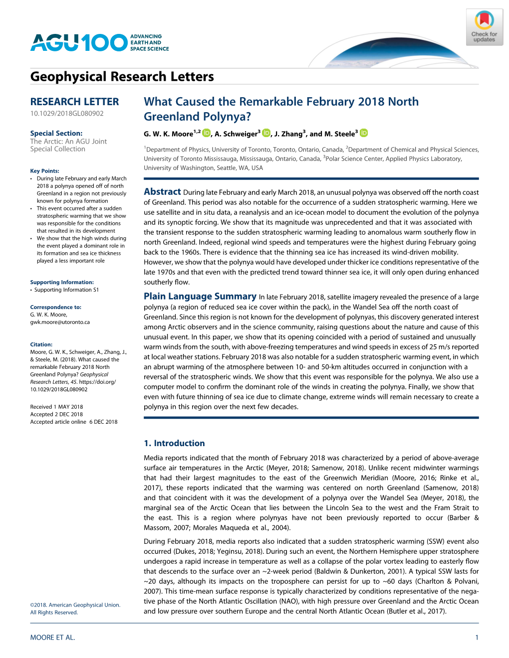 What Caused the Remarkable February 2018 North Greenland