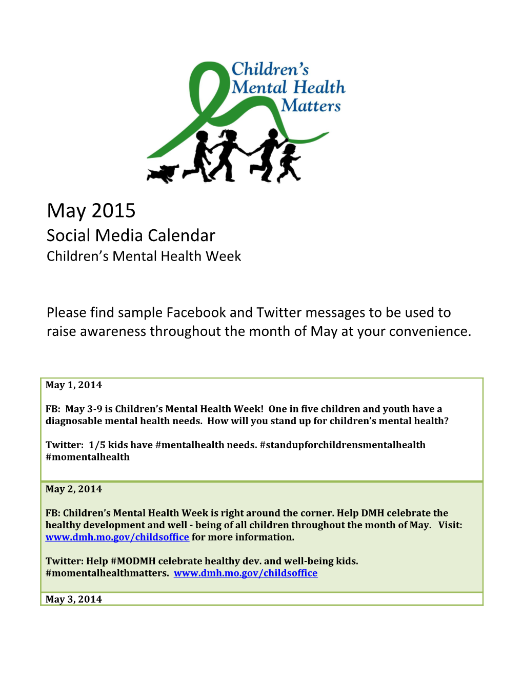 Children S Mental Health Week