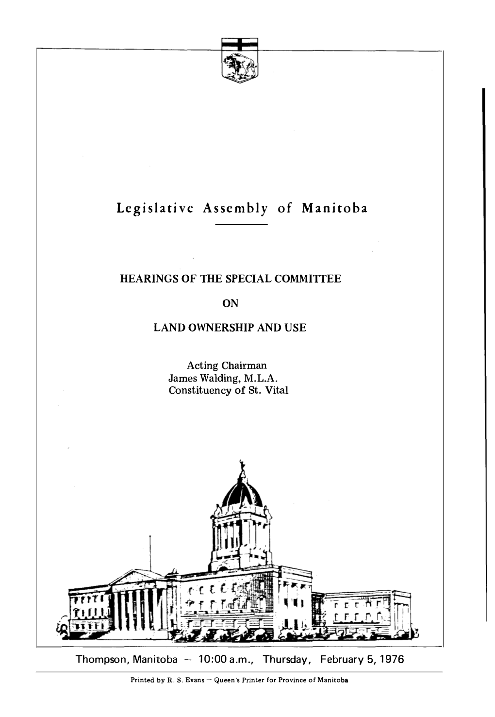 Legislative Assembly of Manitoba