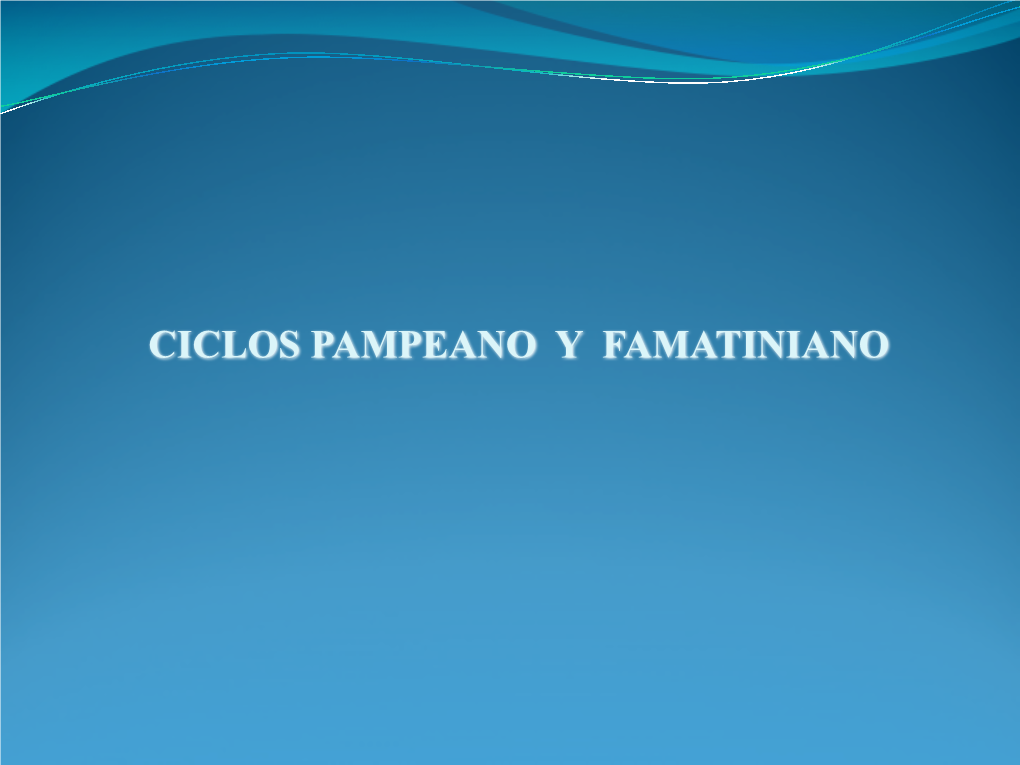 5. Ciclos Pampeano Y Famatiniano En Argentina Y Chile 2017