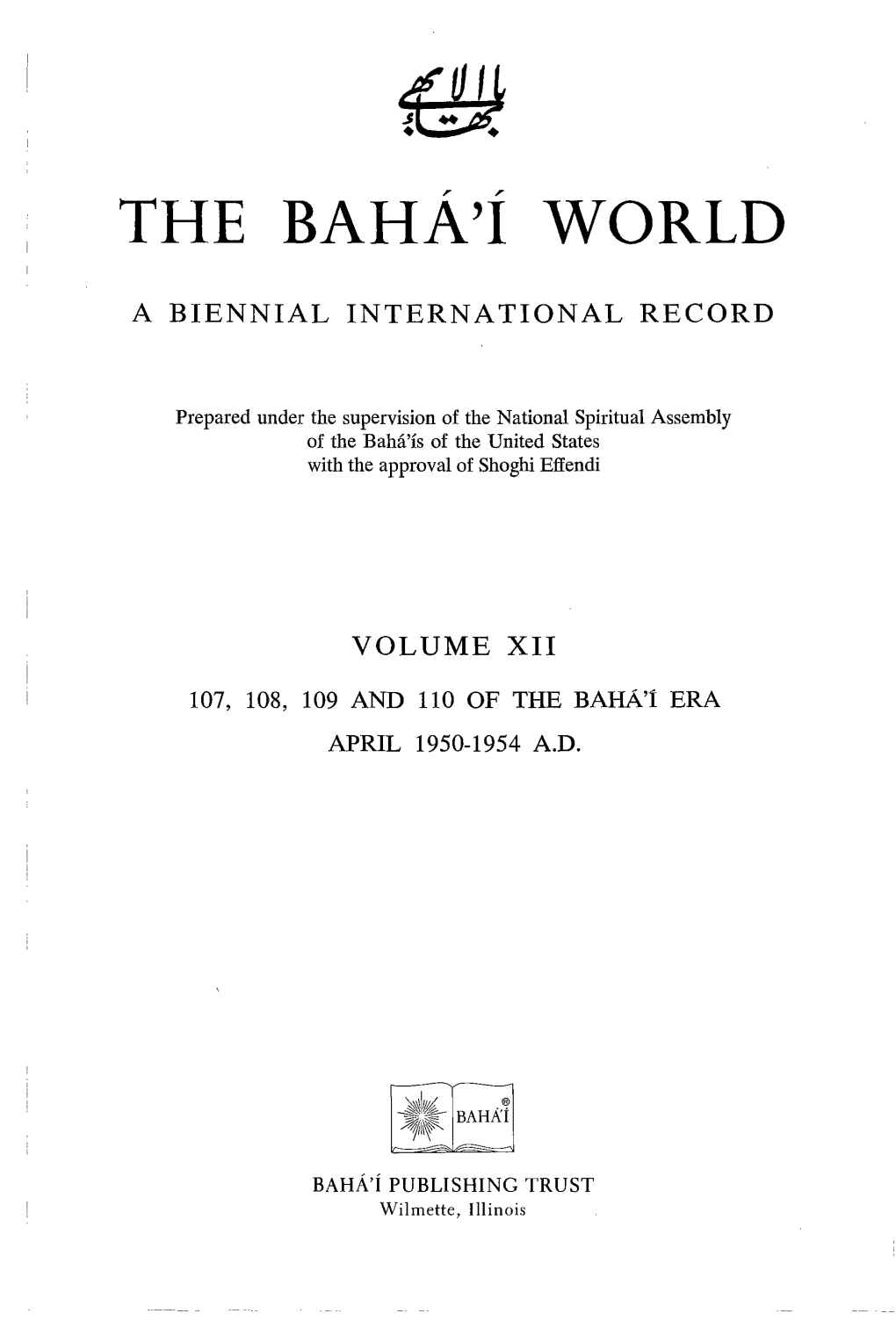 The Baha'i World