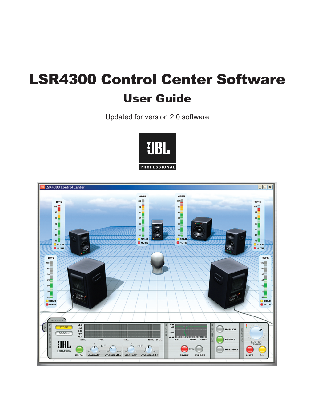 LSR4300 Control Center Software User Guide