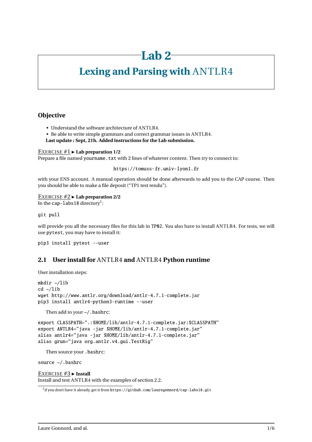 Lexing and Parsing with ANTLR4