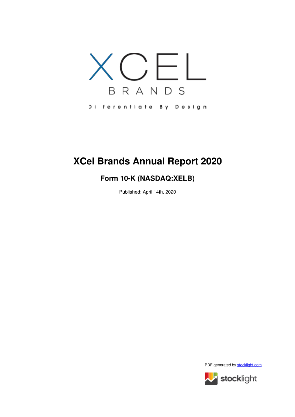 Xcel Brands Annual Report 2020