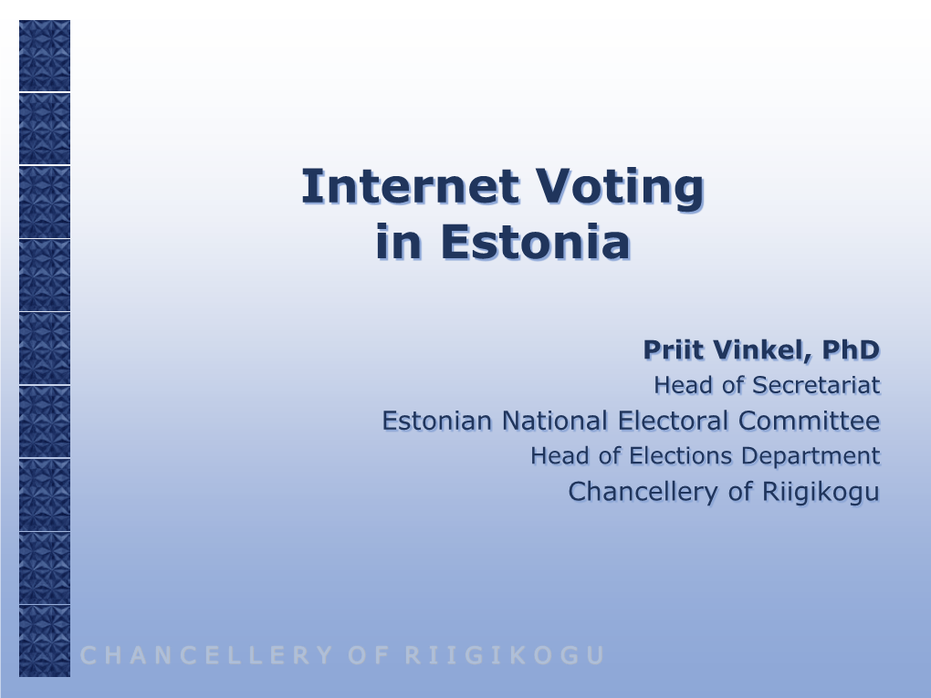Internet Voting in Estonia