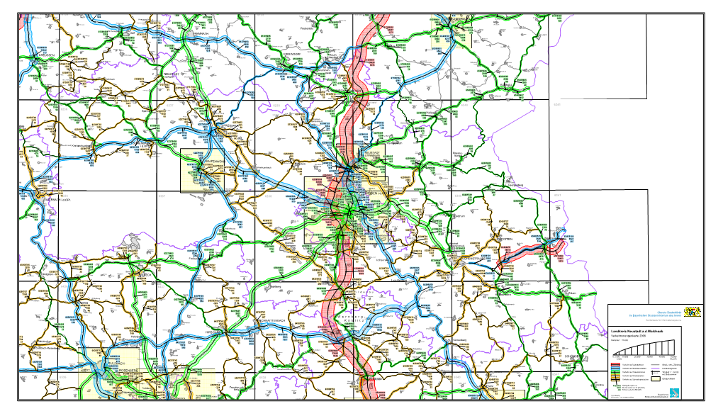 Verkehrsmengenkarte 2005 Neustadt A. D. Waldnaab