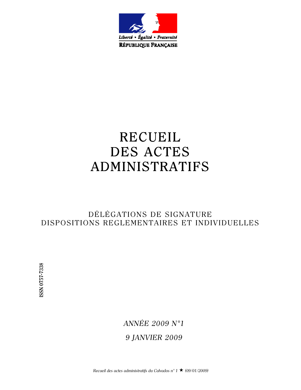 Recueil Des Actes Des Actes