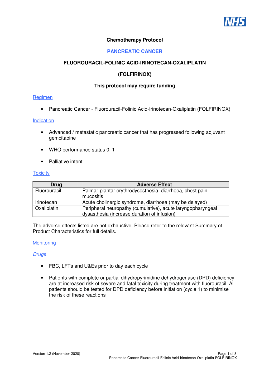 Fluorouracil-Folinic Acid-Irinotecan-Oxaliplatin