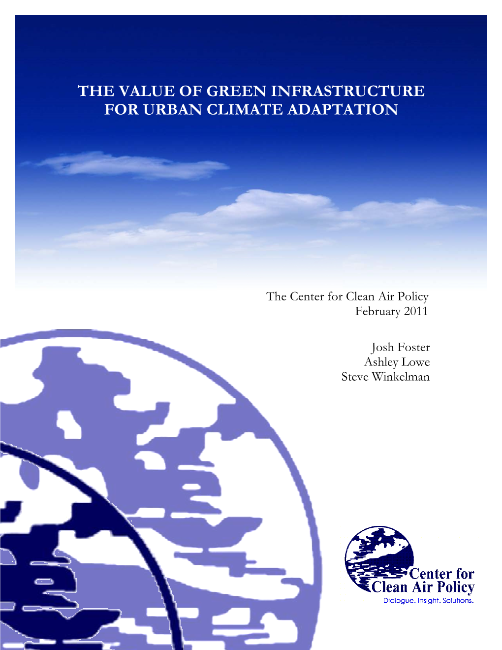 The Value of Green Infrastructure for Urban Climate Adaptation
