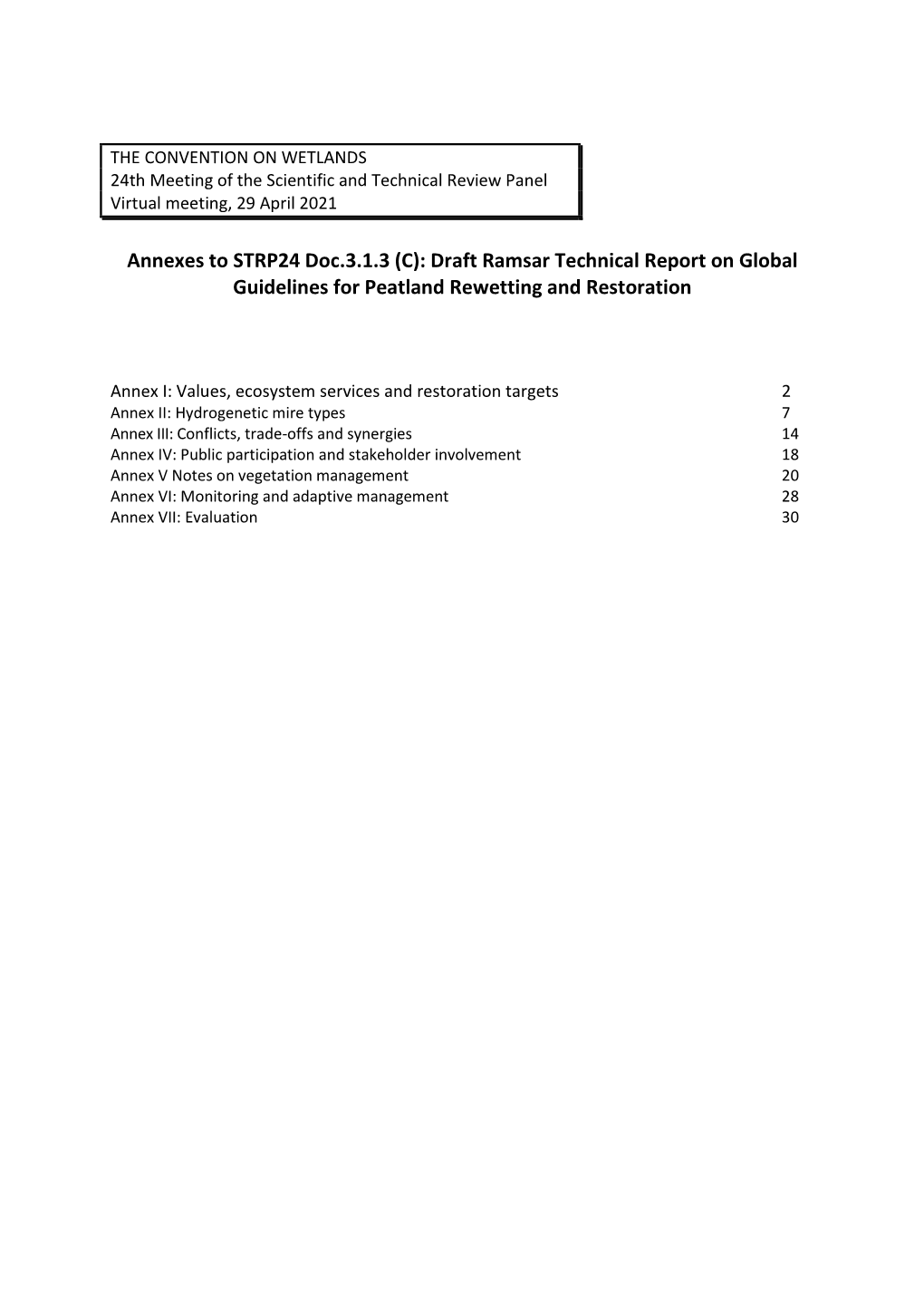 Global Handbook for Peatland Restoration HJ