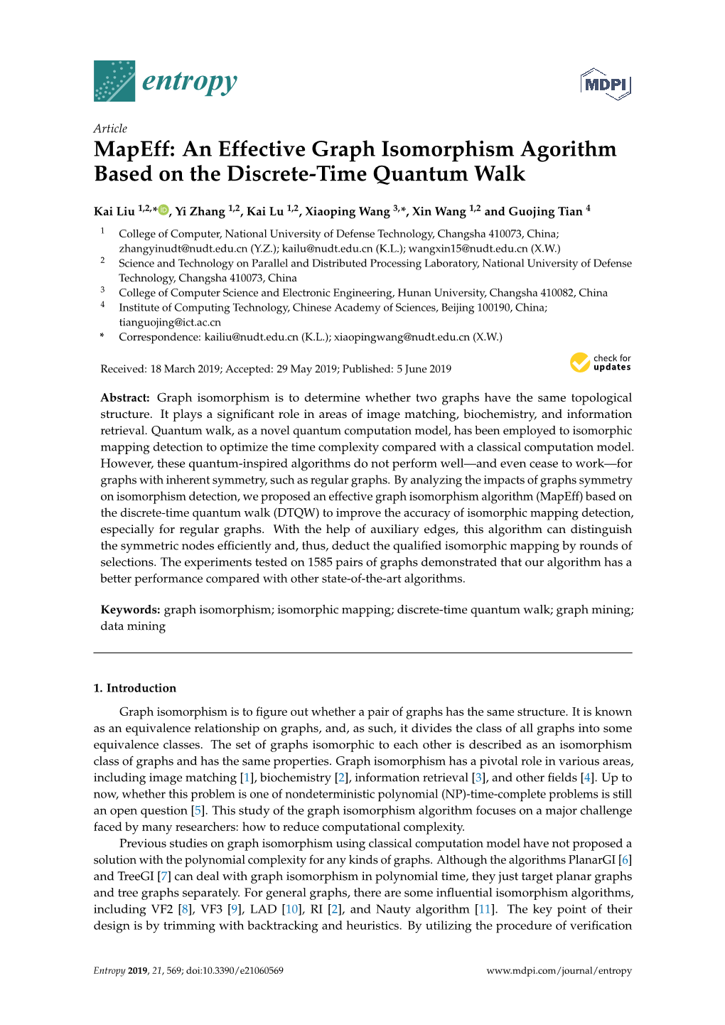 An Effective Graph Isomorphism Agorithm Based on the Discrete-Time Quantum Walk