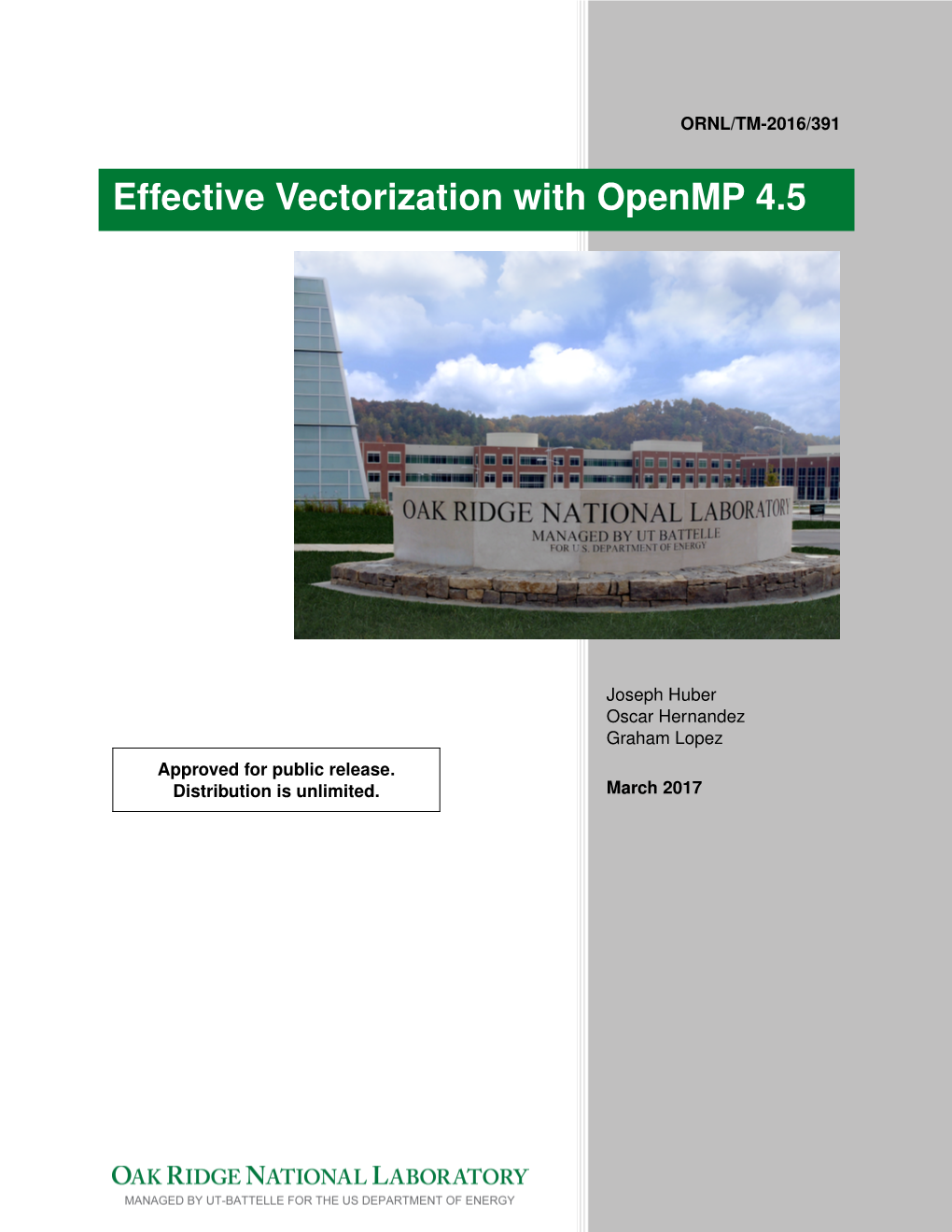 Effective Vectorization with Openmp 4.5