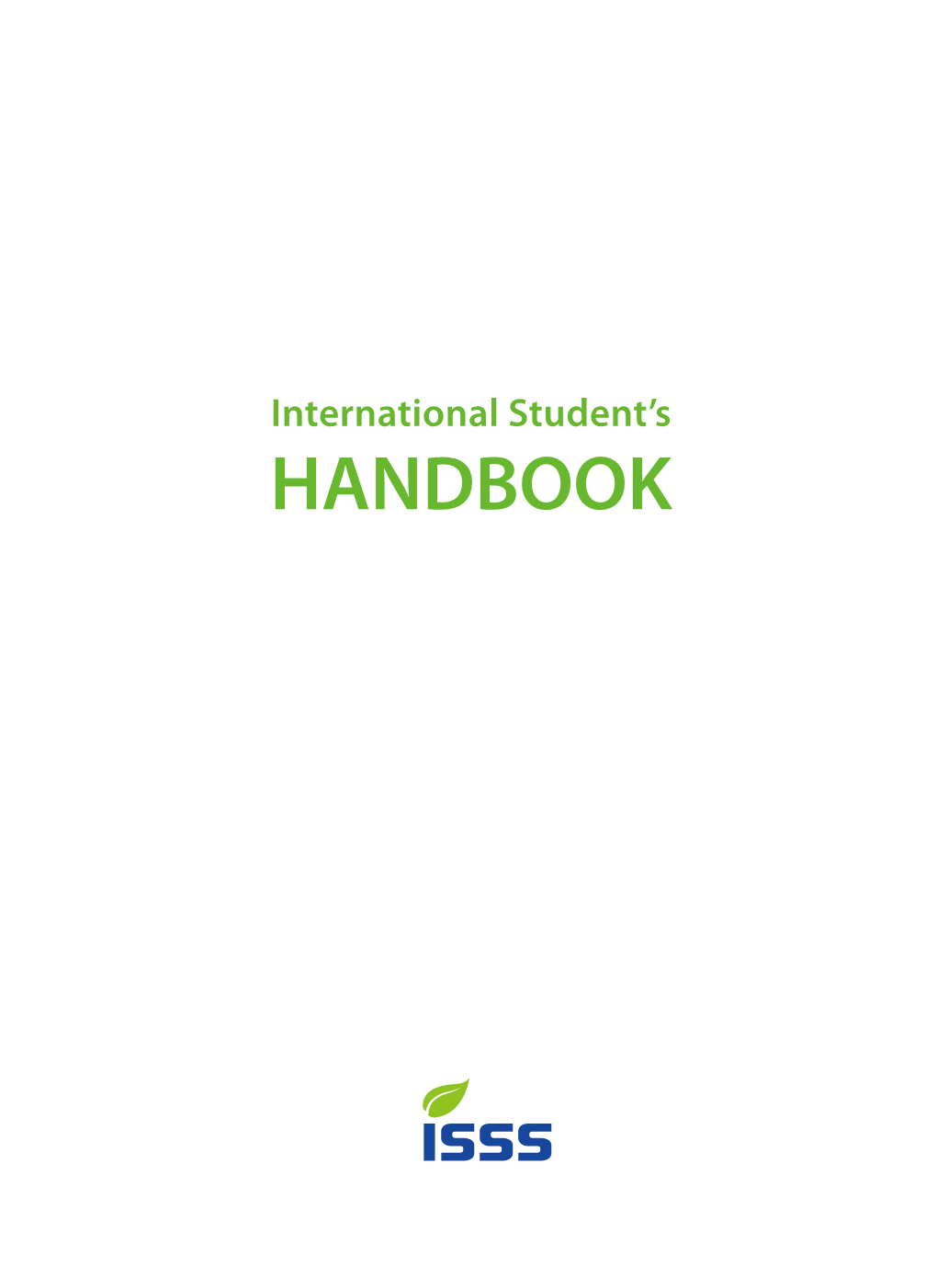 International Student's Handbook