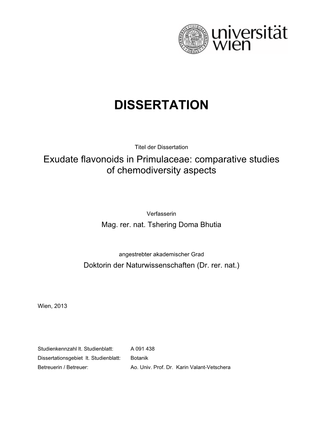 Dissertation