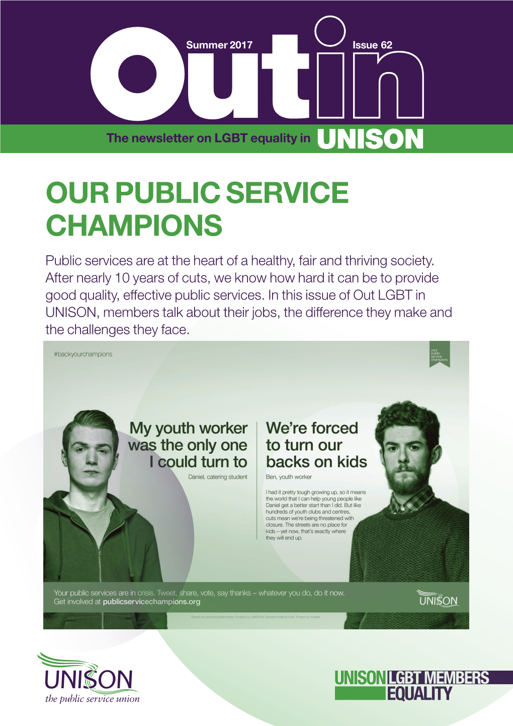 Unison Equality Lgbt Members Our Public Service Champions