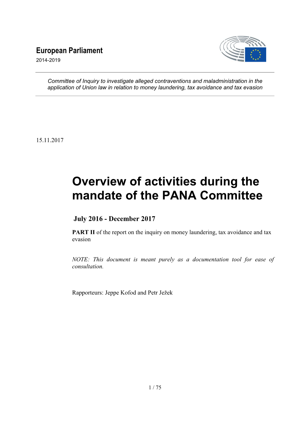 F:\PANA Files\PANA Report\Report + Recommendation\Part II of The