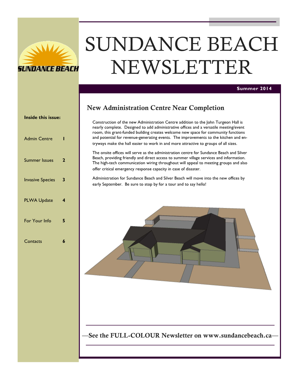 Sundance Beach Newsletter