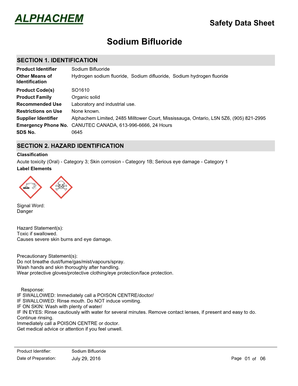 Sodium Bifluoride